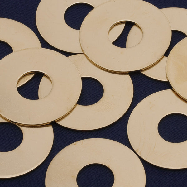 20pcs about 1 2/8" tibetara®  Stamping Blanks Fantastic Shine 18 Gauges DIY Stamping Blanks Jewelry Brass Round Washer