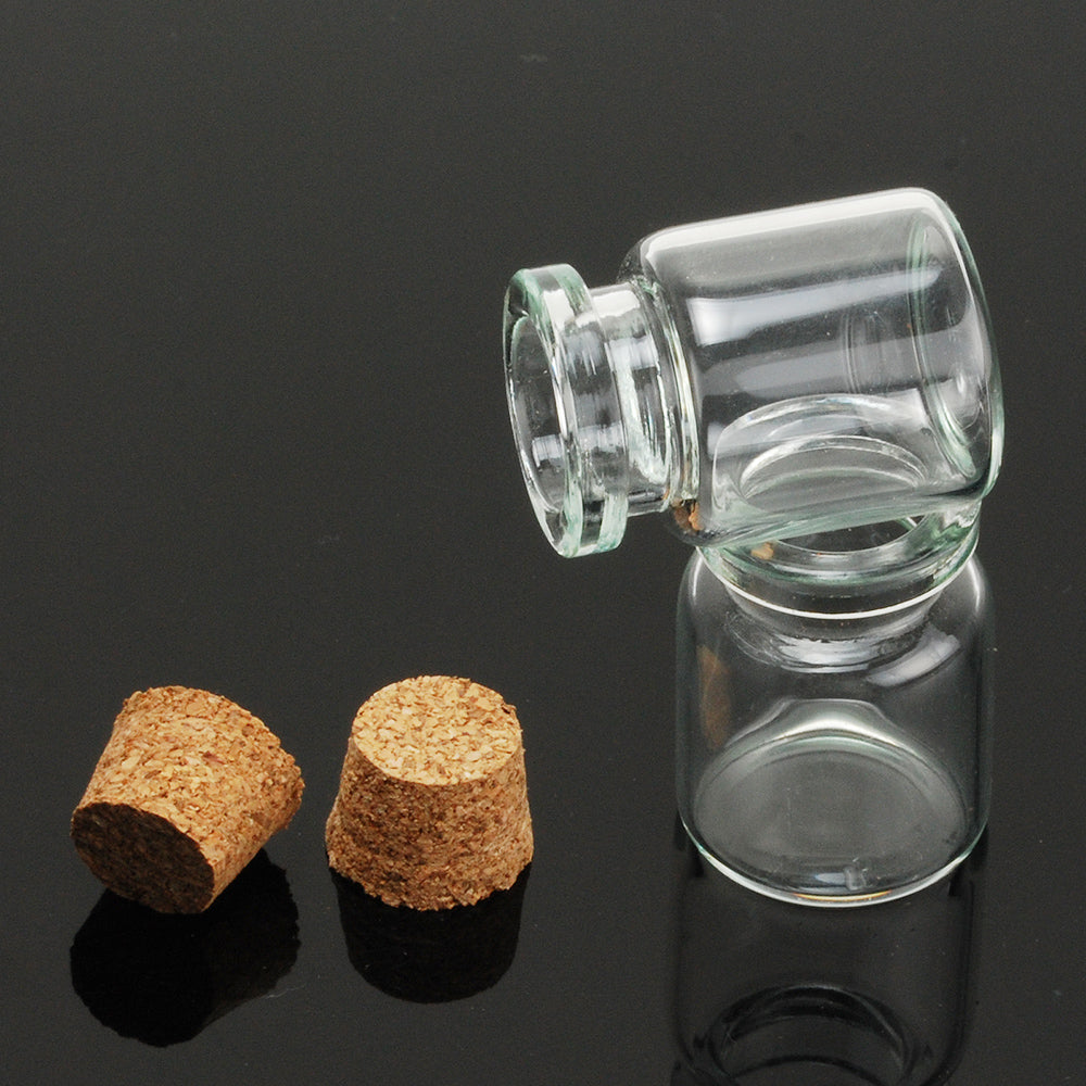 22mm Cute mini clear cork stopper glass bottles,small glass bottles with cork,small wish bottles,vials jars containers,empty glass bottles,10pcs/lots