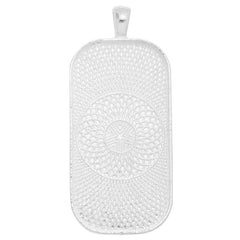 25x50mm rectangular pendant trays,cambered corner,Zinc Alloy filled,shine silver plated,20pcs/lot