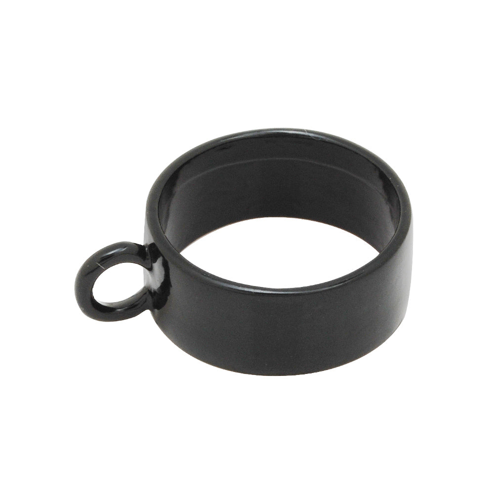 18mm Open Back Bezel Pendant,Antique Black Round Pipe Open Back Bezel for Resin,Bezel Necklace,Sold 10pcs/lot