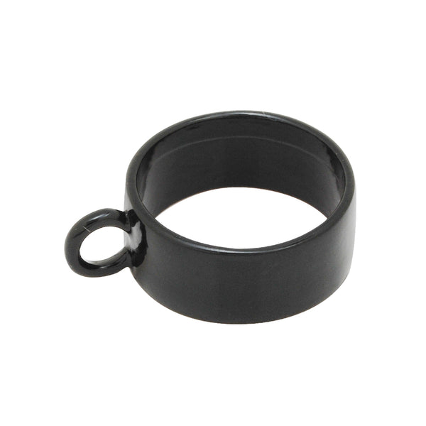 18mm Open Back Bezel Pendant,Antique Black Round Pipe Open Back Bezel for Resin,Bezel Necklace,Sold 10pcs/lot