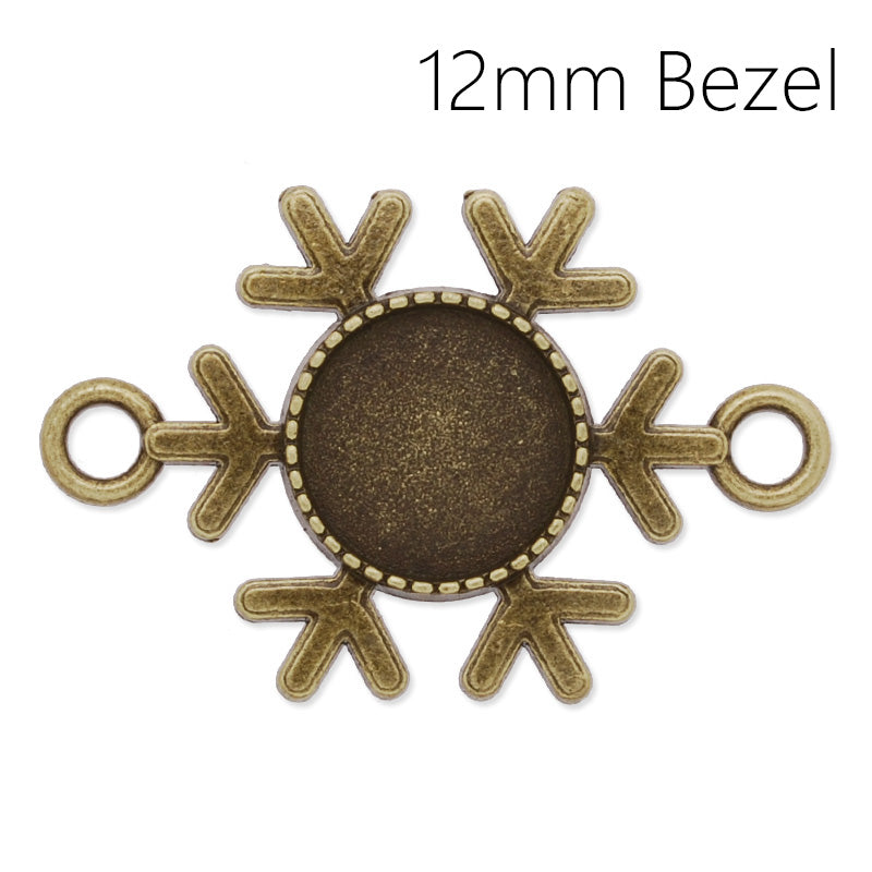 12mm Round Bracelet connector,antique silver,Ice Worlds,20pcs/lot