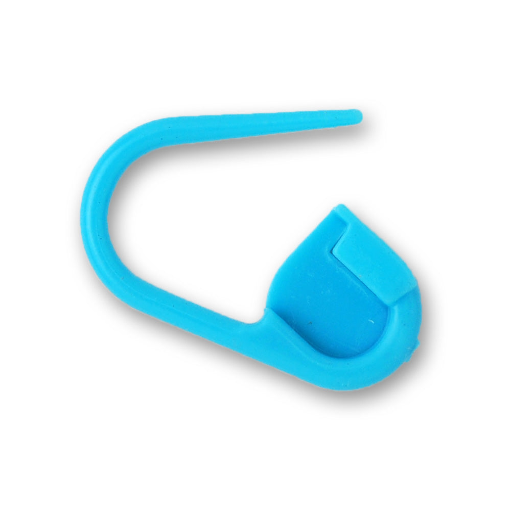 50 Plastic Safety Pins Charms Cupcake Picks Baby Shower Mini Safety Pins Blue