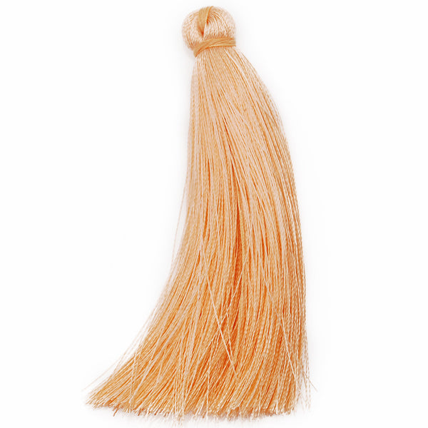 8cm Silky Tassels,Korea Handmade Long Jewelry Tassels,Rubber Pink Quality Necklace Tassels, 20pcs/lot