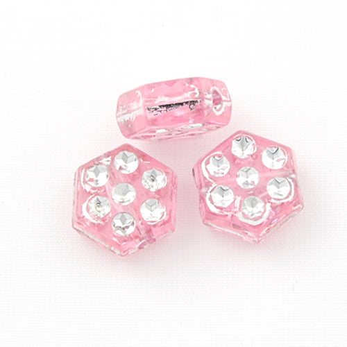 5*8 MM Plastic Beads with diamond,Sold per pkg of 2200 PCS