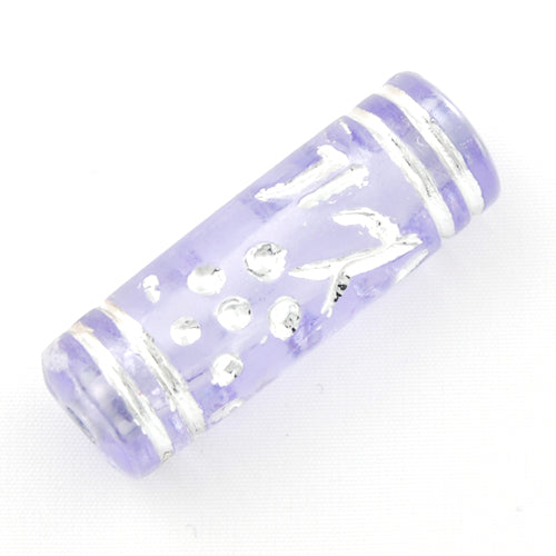 8.5*25 MM Silver Line Plastic Beads,Sold per pkg of 370 PCS