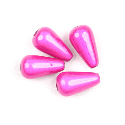 Top Quality 6*10mm Teardrop Miracle Beads,Fuchsia,Sold per pkg of about 2800 Pcs