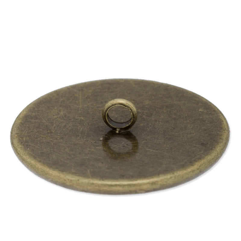 20mm(inside) Tray bezel for Clear Glass dome,Brass filled,Antique bronze,20pcs/lot