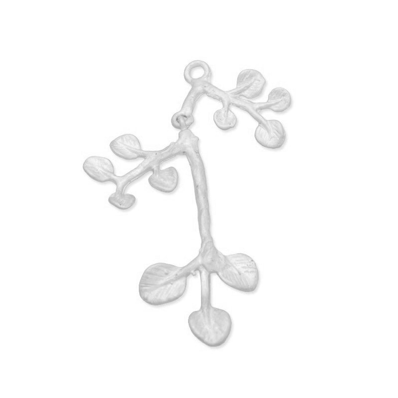 31x23mm modern charms,Branch Hang,Matte Rhodium,suit for necklace/earring ect,sold 10pcs/lot