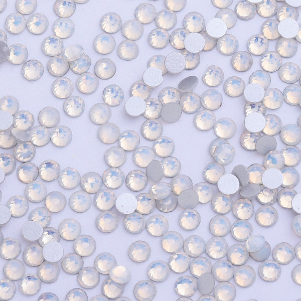 SS10 1440PCS White opal Non Hot Fix Crystal, Flat Back 3D Rhinestones DIY Phone case Nail art design deco supplies