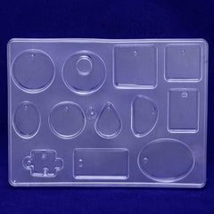153*113mm Silicone Pendant Mold A Set of Pendant mold 12 styles Making Mould Jewelry Tool 1pcs