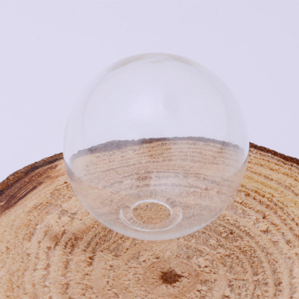 25mm clear glass globe for jewelry,caliber about 6mm,10pcs/lot