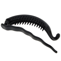 100mm Blank Black Plastic Hair Claw with scure extra Teeth.Ponytail Holder Style,20pieces/lot