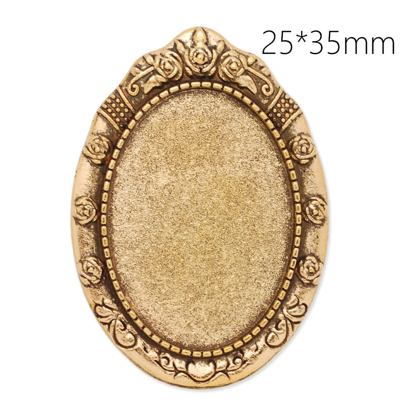 25x35mm anqitue gold plated oval brooch blank,brooch bezel,arabesquitic around,zinc alloy,lead and nickle free,sold by 10pcs/lot