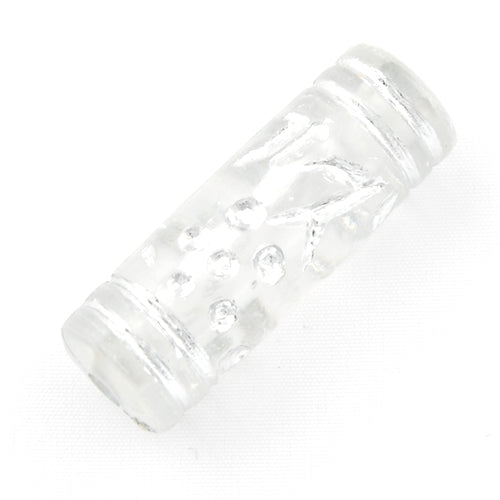 8.5*25 MM Silver Line Plastic Beads,Sold per pkg of 370 PCS