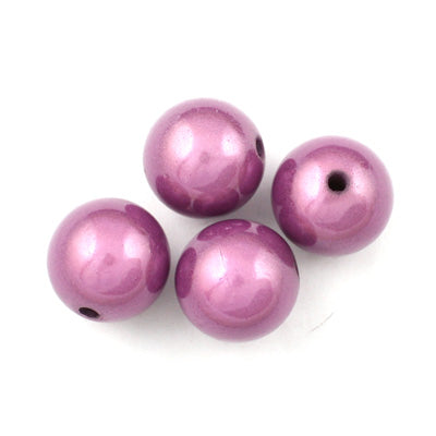 Top Quality 5mm Round Miracle Beads,Purple,Sold per pkg of about 7300 Pcs