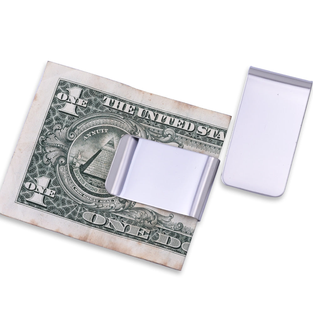 5 Stainless Steel Money Clip Purse Wallet Credit Card ID Cash Holder Money Clip Blank 26x50mm
