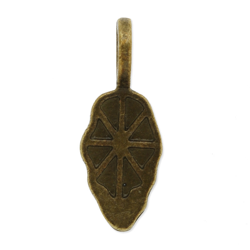 8x21mm Vintage Leaf Bails,Match Glue On Pendant Bails for Jewelry,Zinc Alloy Filled,Antique Bronze plated,50pcs/lot