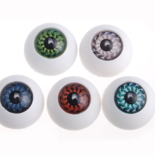 Round Eyes Resin Flatback Cabochons,Mixed;sold 20pcs per pkg
