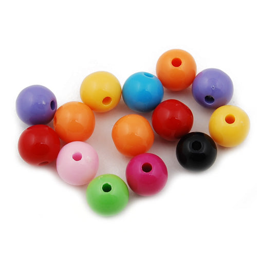 8 MM,Round Solid Color Beads,Mixed Colors,Sold 500 Grams Per Package,Approx 1800 PCS
