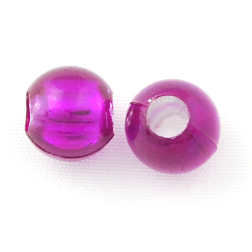 6 MM Silver Lined Hole Plastic Beads,Sold per one package of 6000 PCS