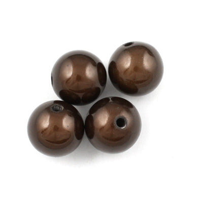 Top Quality 5mm Round Miracle Beads,Deep Coffee,Sold per pkg of about 7300 Pcs