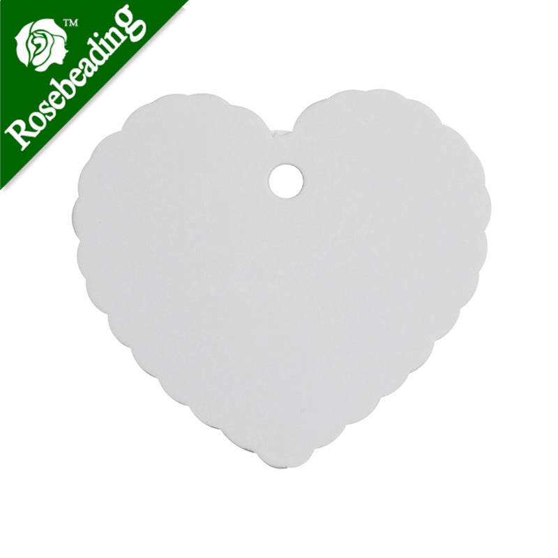 6*5.5cm White Paper Kraft Hang Tags,Hand Made DIY Gift Label,Heart Shape Kraft Card,sold 50pcs/lot