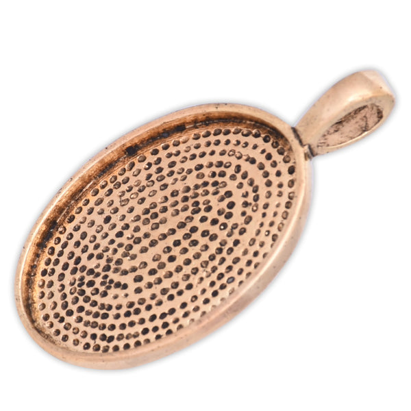 18x25mm oval Pendant trays,zinc Alloy filled,Antique Gold,20pcs/lot