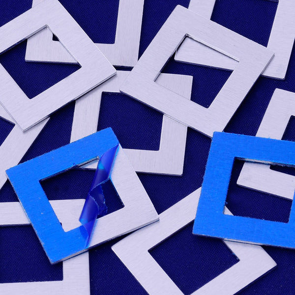 20pcs about 1"x1" tibetara® aluminum Square washer Stamping supplies Metal Blank Fantastic Shine 18 Gauges