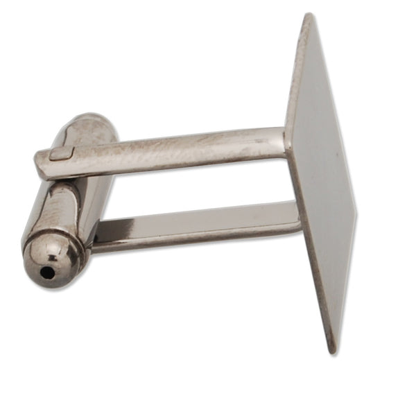 15*15MM Cufflink Blanks with a 15mm Pad,Square,Gun Metal Black,sold 20pcs per lot