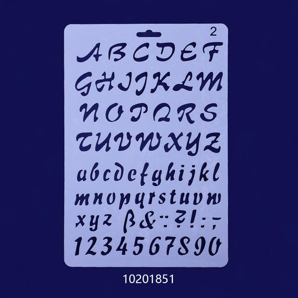 25*4.7cm Mylar Stencils Plastic stencil Reusable Mylar Stencils Planner and Craft Projects letters Craft Stencil1pcs 10201851