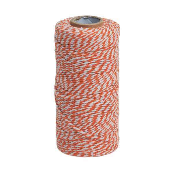 2 Ply(100 Yards/spool) Orange Bakers Twine,Colored Cotton Twine,Cotton Bakers Twine DIY Twine,sold 1 Pcs/lot