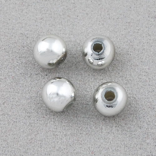6 MM Coated Beads,Imitation Rhodium,Sold per by one package of 4800 PCS