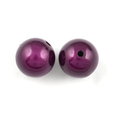 Top Quality 14mm Round Miracle Beads,Dark Purple,Sold per pkg of about 350 Pcs