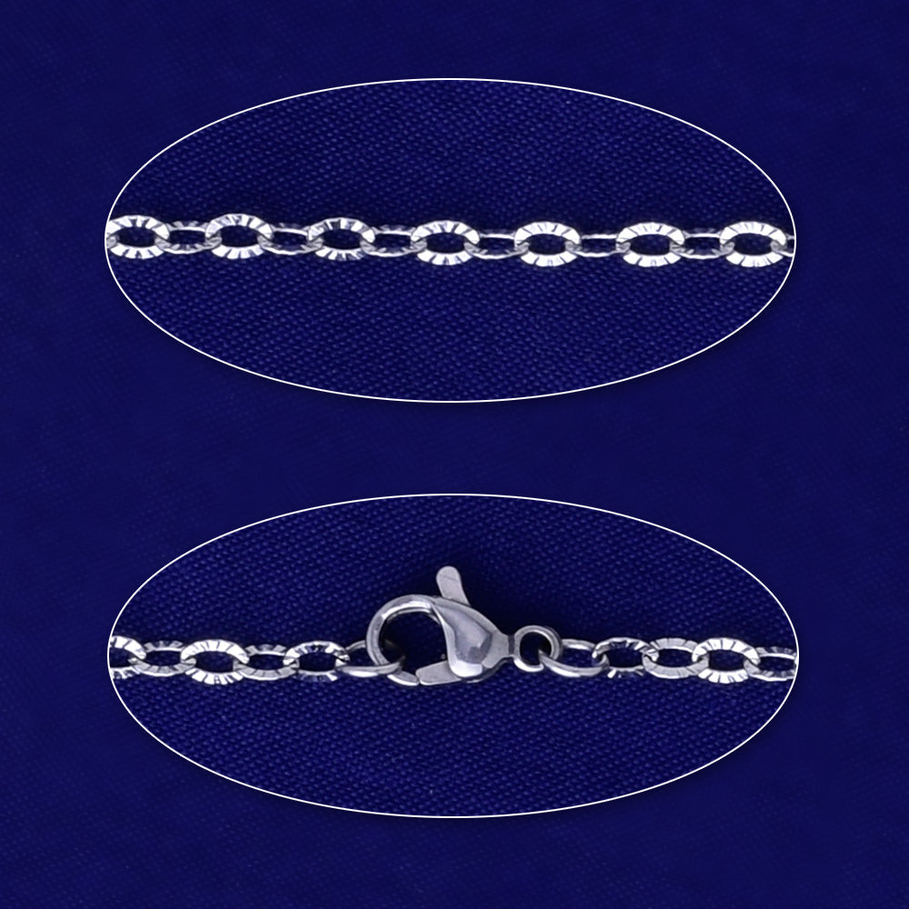 0.35*0.3mm link Stainless Steel Chain with Lobster Clasp diy supplies necklace Fine Chain 20"51mm 5pcs 10173103