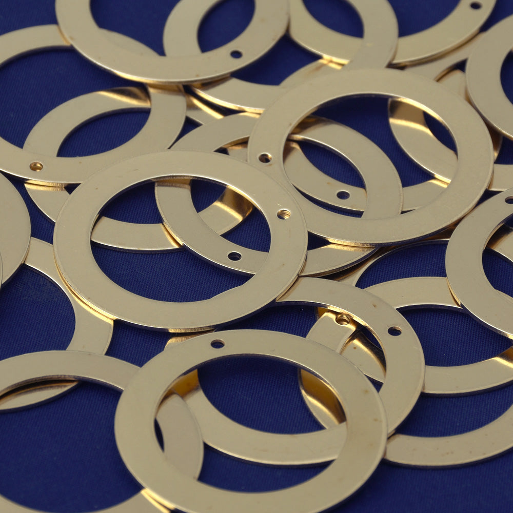 20pcs about 1 1/2" tibetara® Brass Round Washer Stamping Blanks Fantastic Shine 18 Gauges DIY Stamping Blanks Jewelry