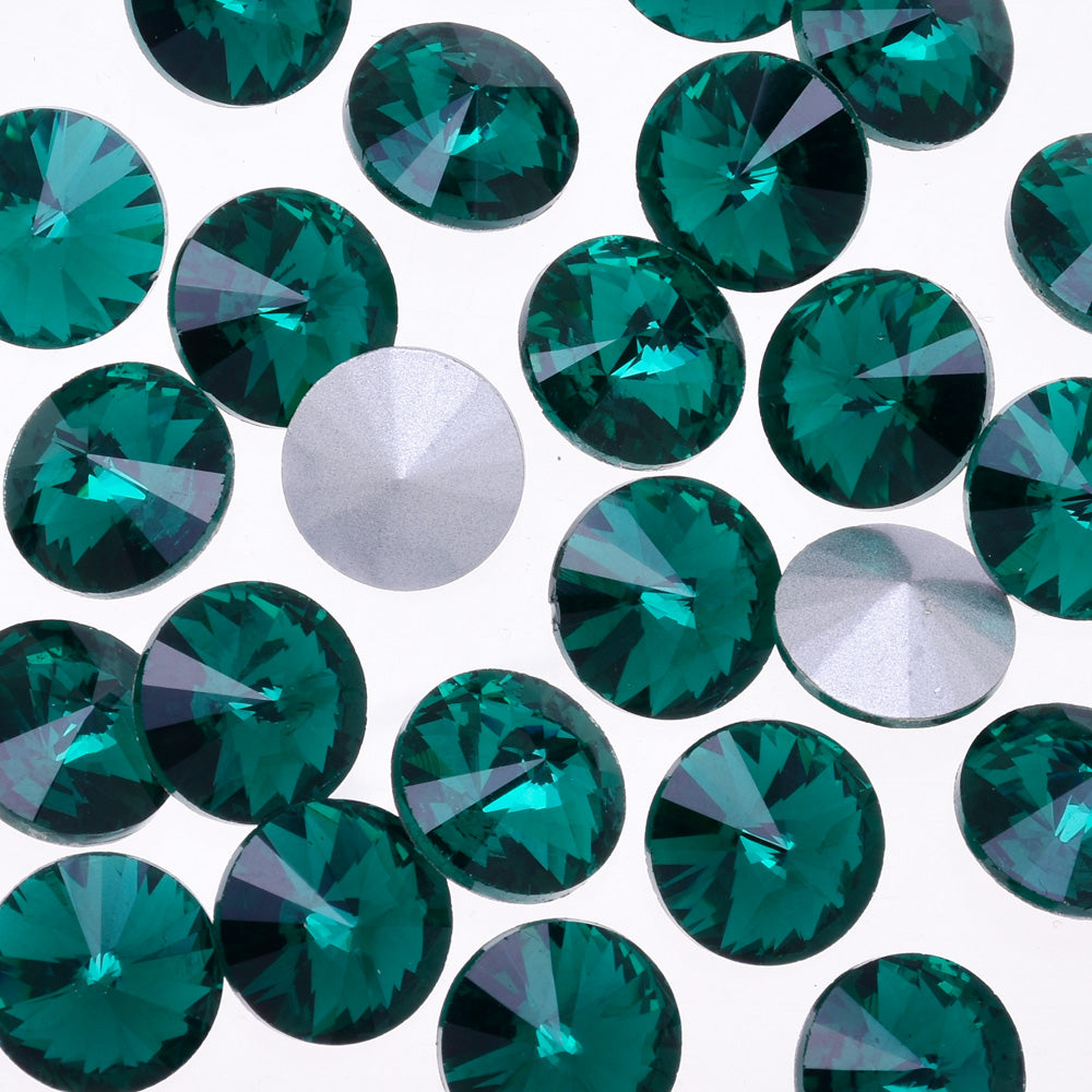 8mm Pointed Back rhinestone  crystal stone Glass Crystal High Quality Satellite stone decoration green 50pcs 10181653
