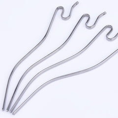 135mm Iron Snake Hair Stick Hair Pin Hair Clip Hair Stick minimalist modern Hair Accessory hair jewelry Gun black 10pcs