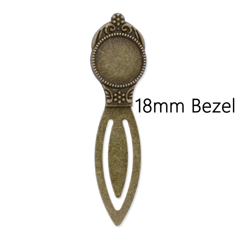 80x21mm Antique Bronze Plated Brass Bobby Pin,length is 80mm,with 18mm round bezel,bobby pin