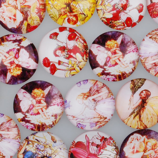 30MM Round colorful glass cabochons with mixed cute girl,Photo glass cabochons,flat back,thickness 7mm,20 pieces/lot