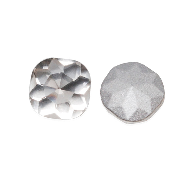 12mm White Square Cabochon Cushion Cut Fancy Crystal Stone,Crystal Fancy Stone,4461,Cushion Cut Stone,20pcs/lot