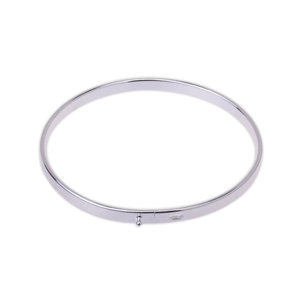 1 Silver simple bangle stack bangle Bracelet Barrel Clasp Charms Bracelet,Clasped Bracelets 60mm diy Hand Forged Bangle