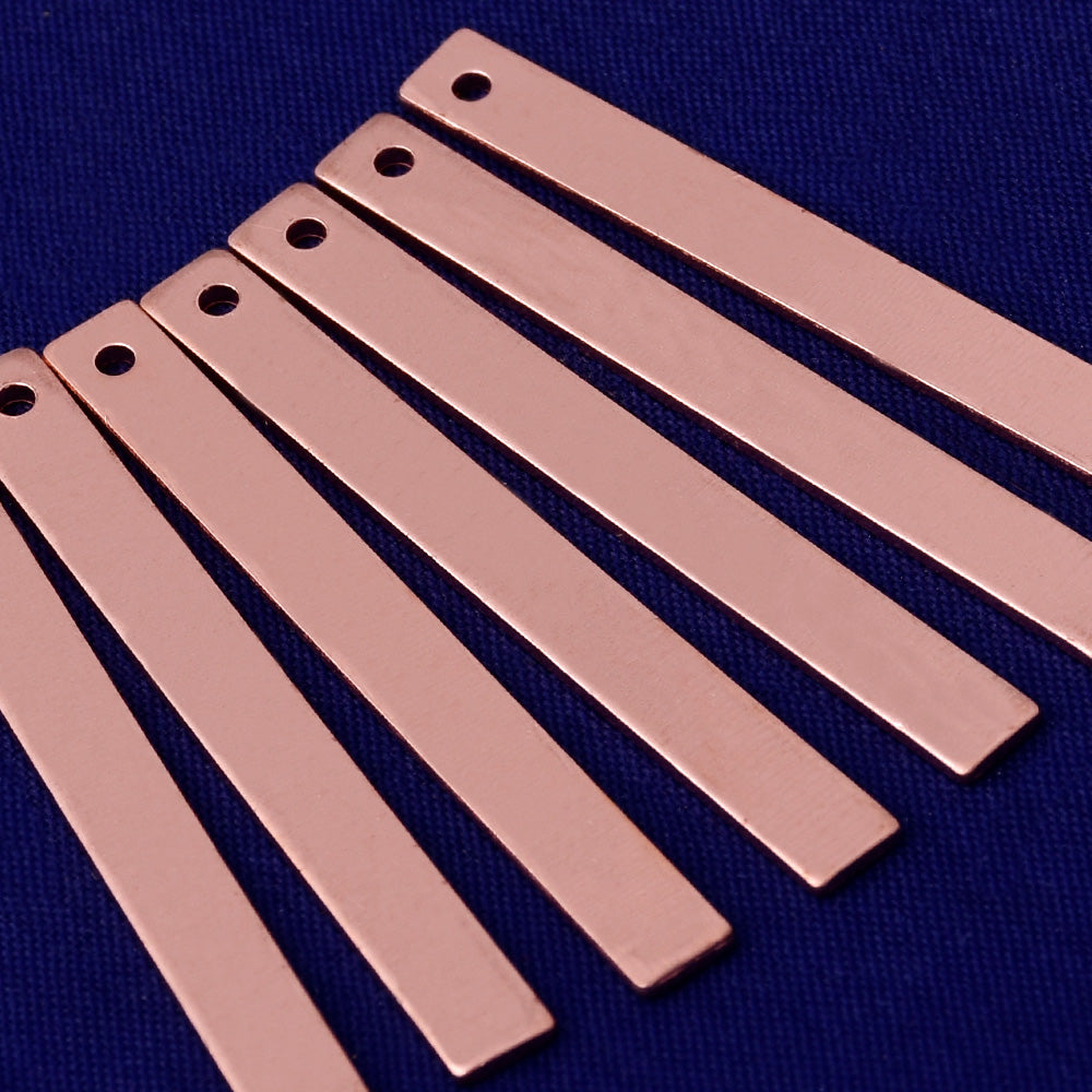 1 1/2"*1/8" Copper Stamping Blank Hand Stamping Blank Jewelry Stamping  18 Gauges 20pcs 10175510