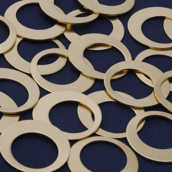 20pcs about 1 1/8" tibetara® Brass Round Washer Stamping Blanks Fantastic Shine 18 Gauges DIY Stamping Blanks Jewelry