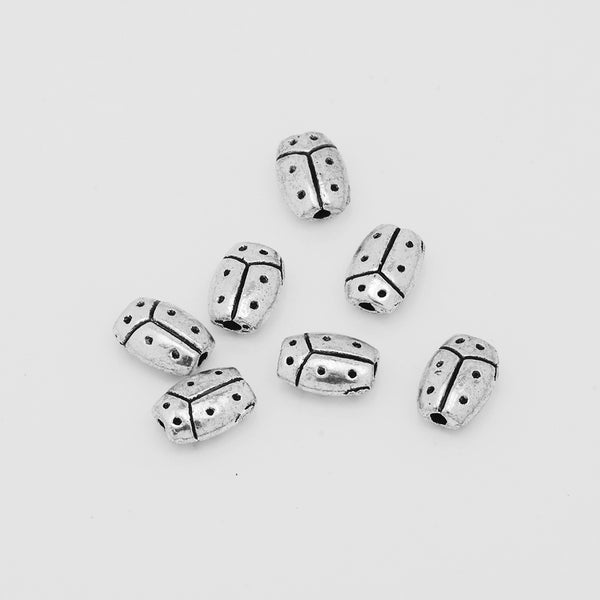 Tibetan Flower Beads,Euro Style Beads,Large Hole Spacer beads,Silver Diy Bulk beads,Length 7mm,sold 100pcs/lot