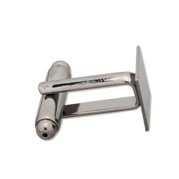 10*10MM Cufflink Blanks with a 10mm Pad,Square,Gun Metal Black,sold 20pcs per lot