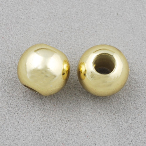 10*9 MM Coated Beads,Gold,Sold per by one package of 1200 PCS