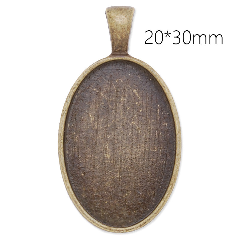 20x30mm oval pendant tray,cameo base,zinc alloy filled ,antique bronze plated,20pcs/lot