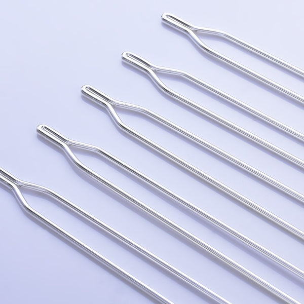 125mm Brass Y Hairpin Hair Fork Prom Hair Pins Hair Pin Stick Head Pattern Wedding Hair Accessories silver 10pcs