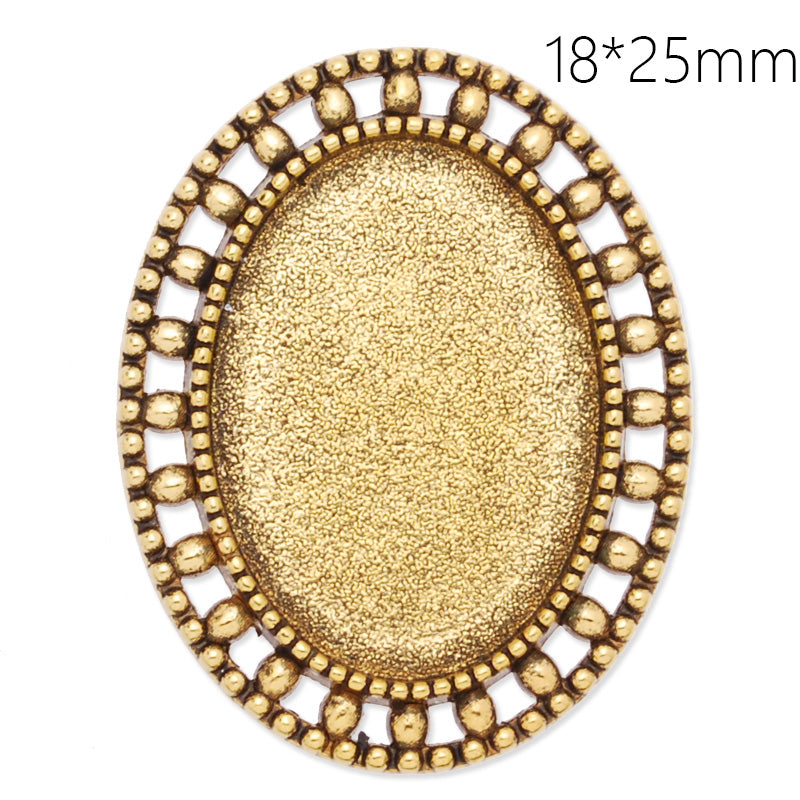 18x25mm anqitue gold plated oval brooch blank,brooch bezel,simple style,zinc alloy,lead and nickle free,sold by 10pcs/lot
